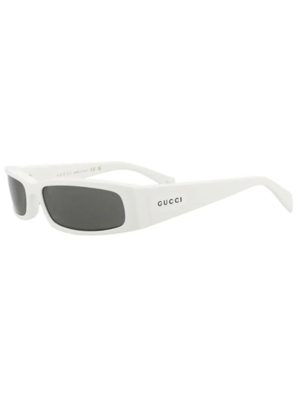 New Gucci Mens Square/Rectangle White White Grey Fashion Designer Sunglasses